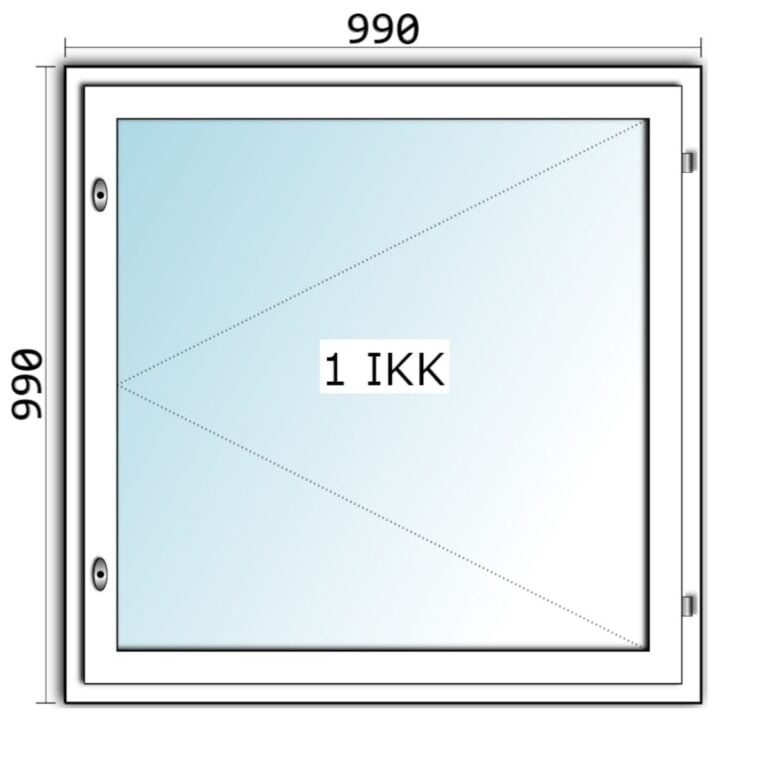 Avattava ikkuna HIT-Nordic ALU 10x10