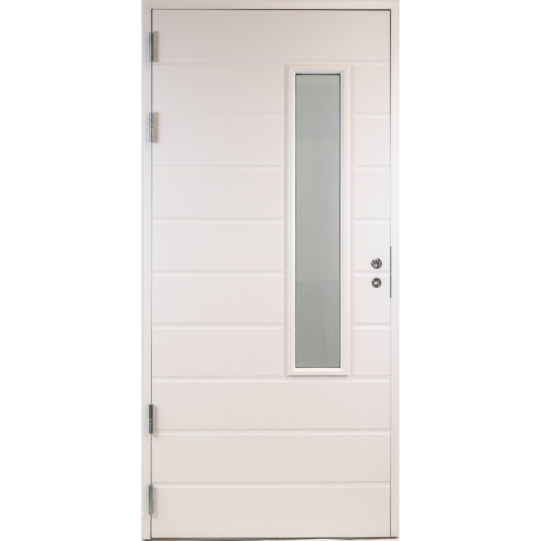 Ulko-ovi Myllyn ovet Keihäri valkoinen 9-10x19-21