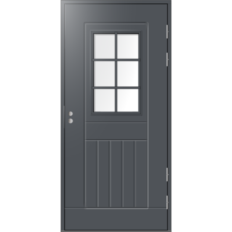 Ulko-ovi Päijänne-ovet Kuha tummanharmaa 9-10x21