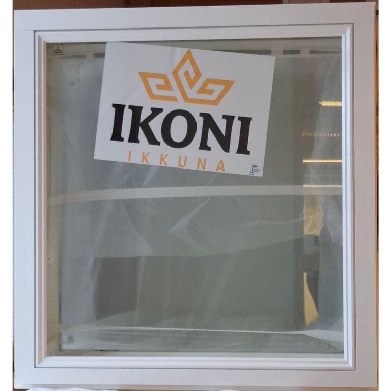 Avattava ikkuna 1240x940 mm oikea valkoinen, sis. kaihtimet (2-laatu)