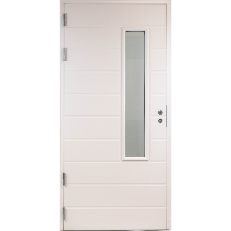 Ulko-ovi Myllyn ovet Etu-Keihäri valkoinen 8-10x18-21