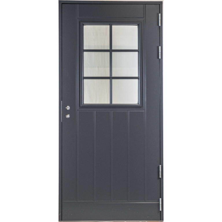 Ulko-ovi Myllyn ovet Etu-Kymö tummanharmaa 8-10x18-21