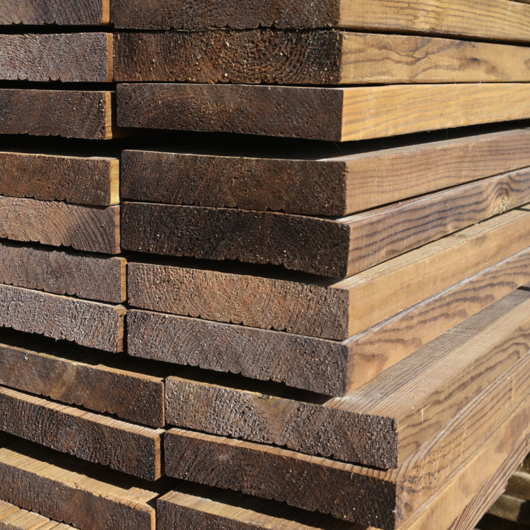 Terassilauta 28×145 mm talouslaadun painekyllästetty ruskea sileä/sileä